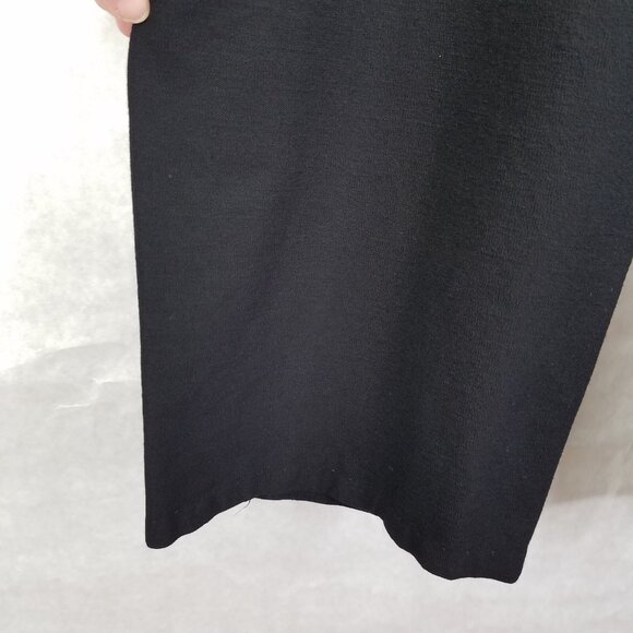 EILEEN FISHER Pants Women's M Ponte Knit Tapered Leg Elastic Waist Pull On Black - Picture 3 of 10